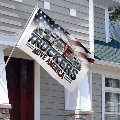 Truckers Move America flag 3x5ft banner man cave