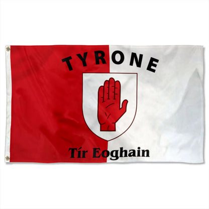 Tyrone, Ireland Theme Flag: 3x5ft Man Cave Irish Regional Culture-Style Banner