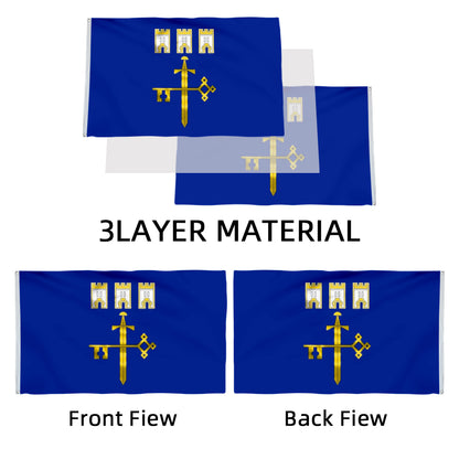 Ternopil Oblast, Ukraine flag 3x5ft banner man cave