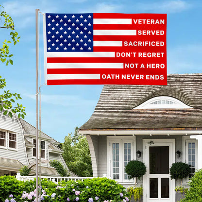 Thank You Veterans Honoring All Who Served Red flag 3x5ft banner man cave