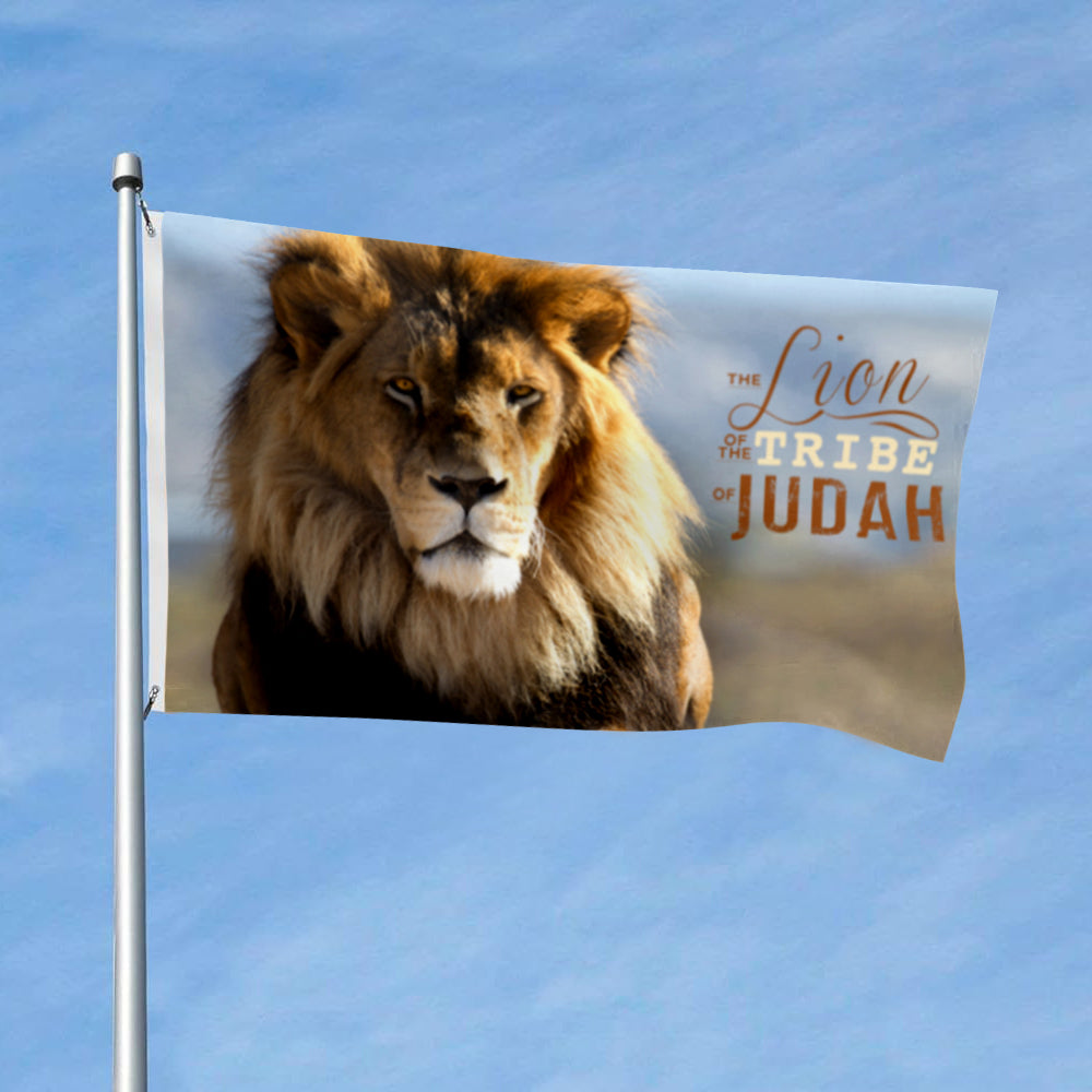 The Lion Of The Tribe Of Judah flag 3x5ft banner man cave