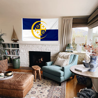 Thrice-Holy City of Jerusalem flag 3x5ft banner man cave