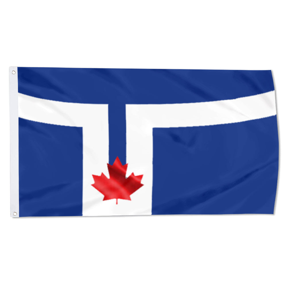 Toronto City Theme Flag: 3x5ft Man Cave Canadian Urban Culture-Style Banner