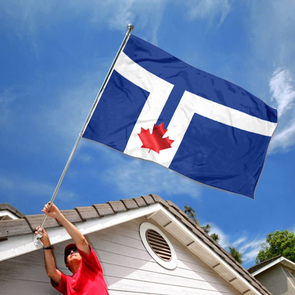 Toronto City Theme Flag: 3x5ft Man Cave Canadian Urban Culture-Style Banner