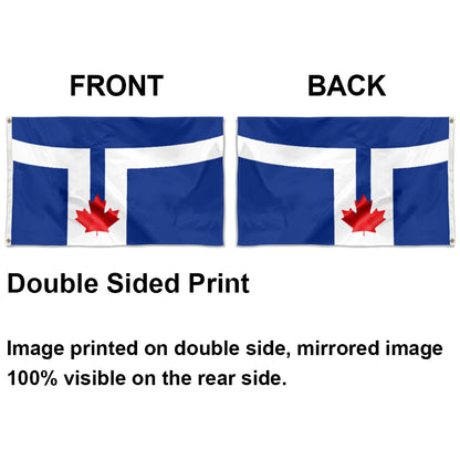 Toronto City Theme Flag: 3x5ft Man Cave Canadian Urban Culture-Style Banner