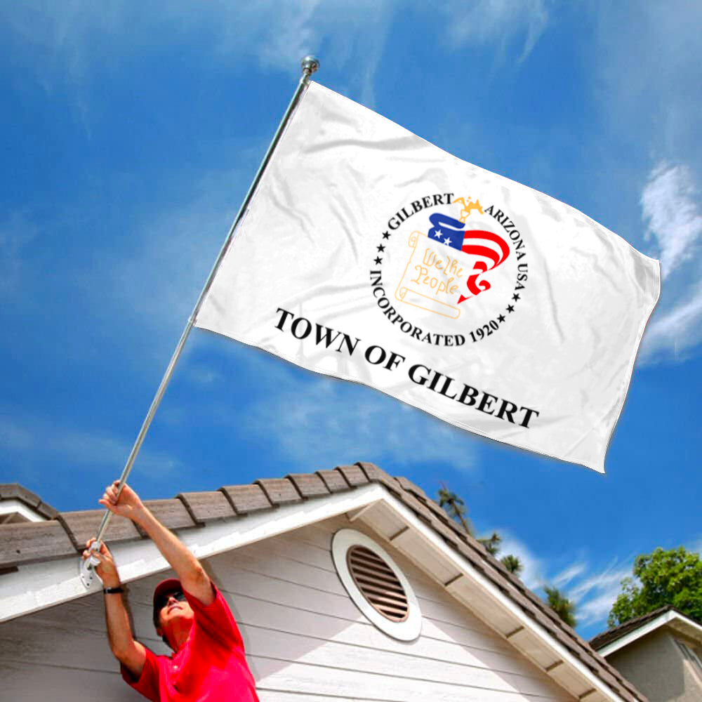 Town of Gilbert, Arizona Theme Flag: 3x5ft Man Cave American Town Culture-Style Banner