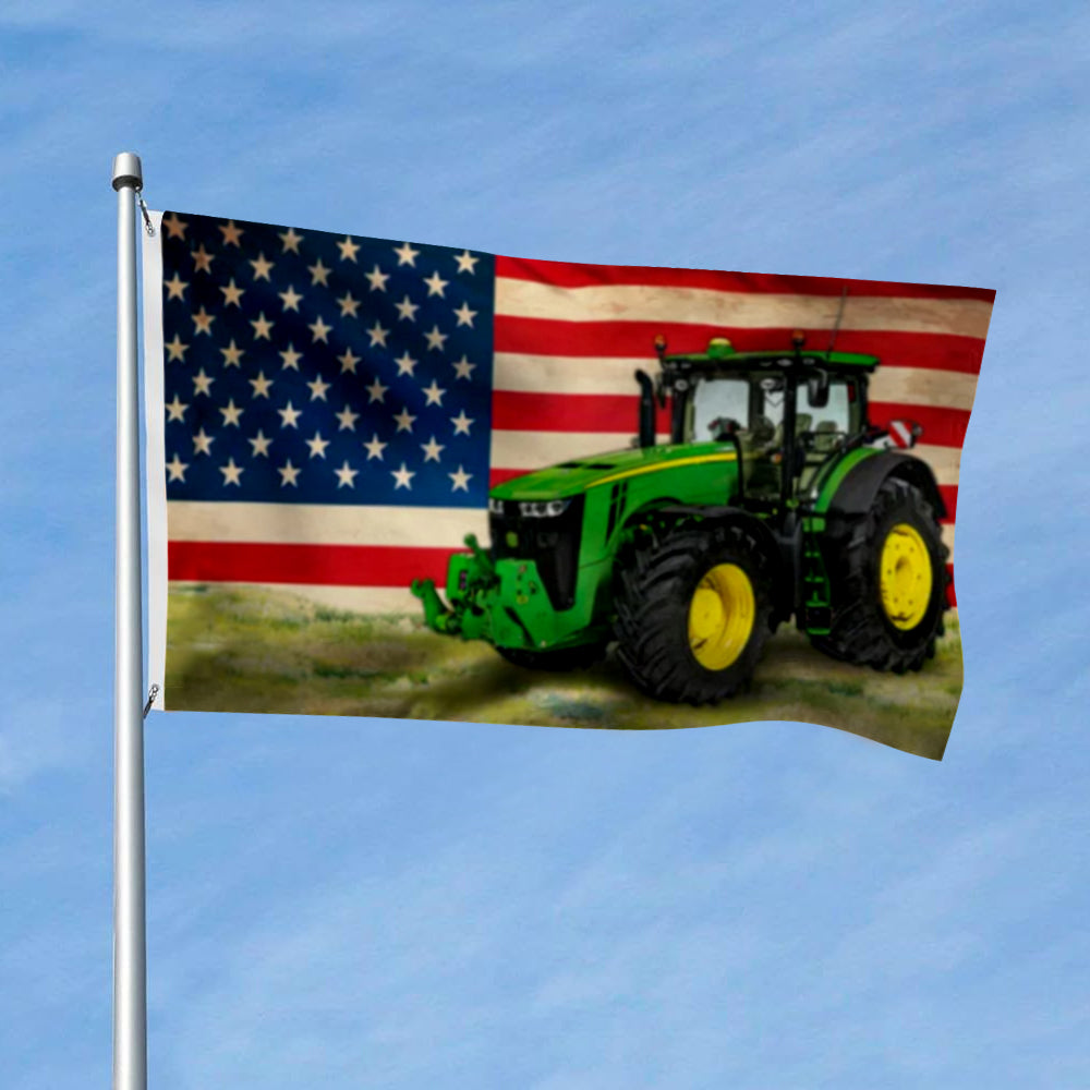 Tractor No Farmers No Food flag 3x5ft banner man cave