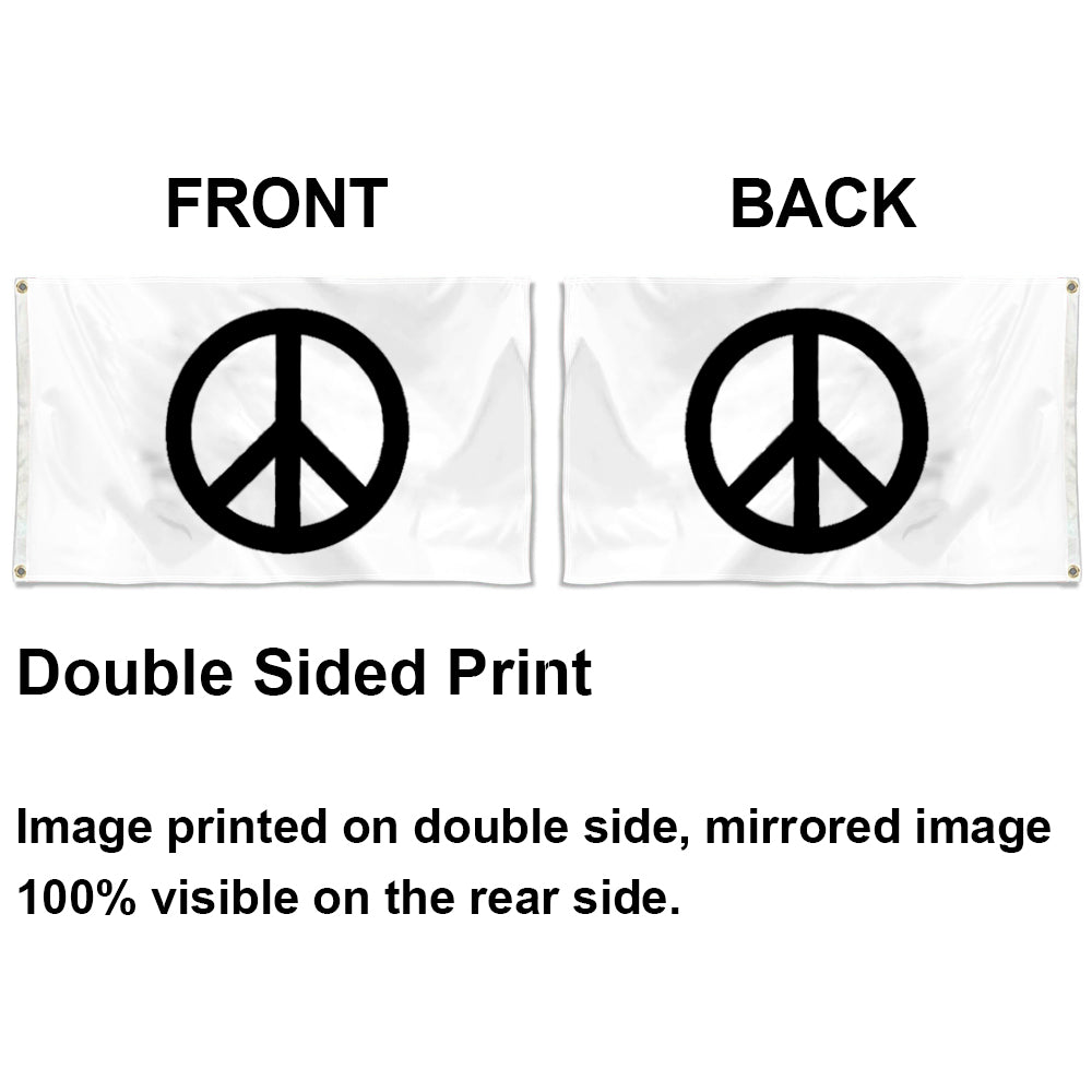 Traditional Peace Sign flag 3x5ft banner man cave