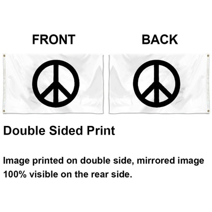 Traditional Peace Sign flag 3x5ft banner man cave
