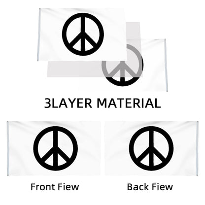 Traditional Peace Sign flag 3x5ft banner man cave