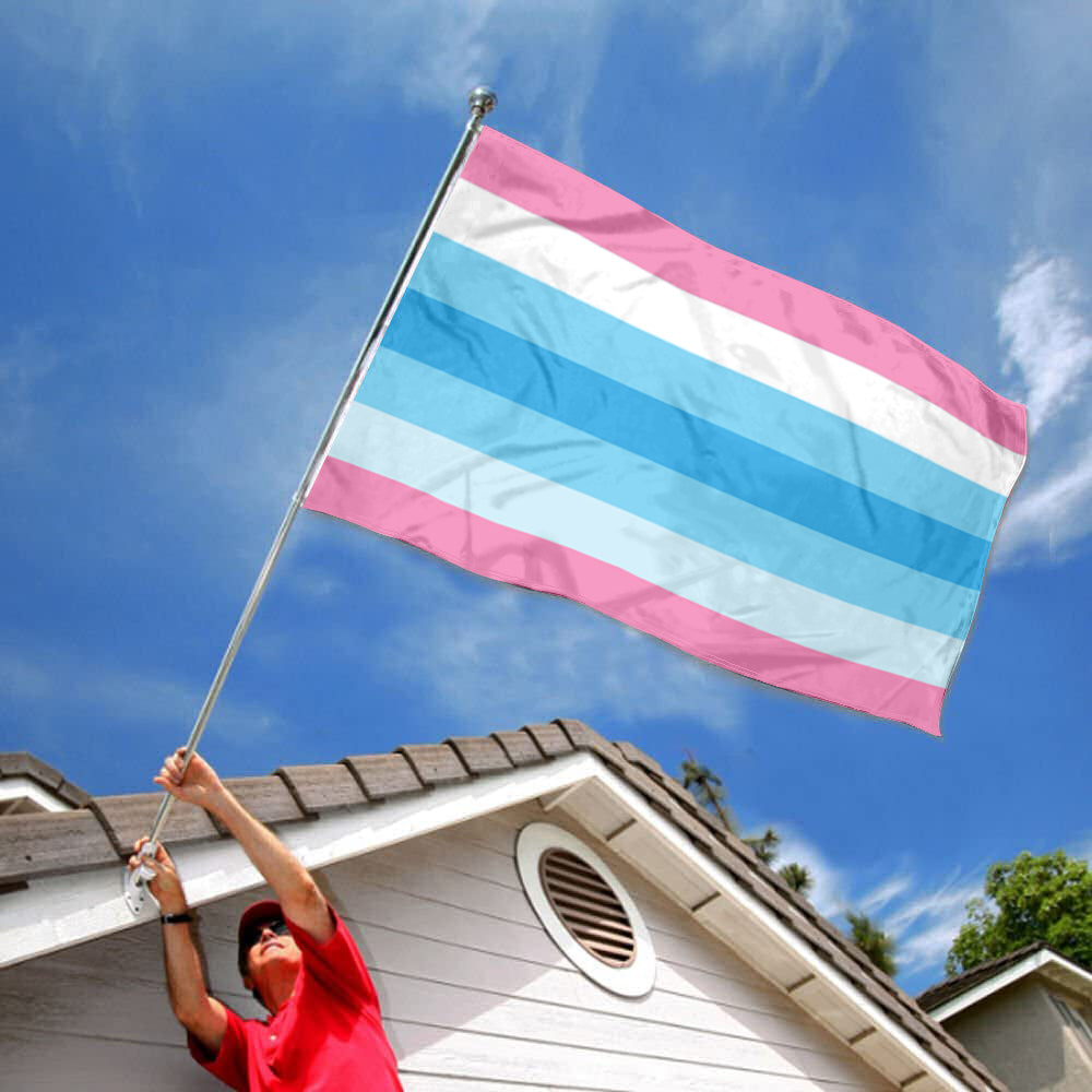 Transmasculine flag 3x5ft banner man cave