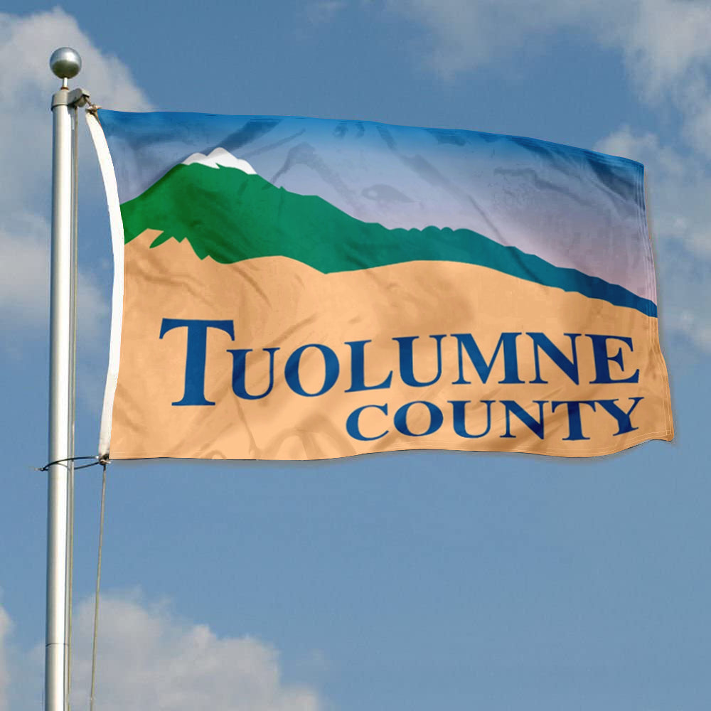 Tuolumne County, California Theme Flag: 3x5ft Man Cave California Regional Culture-Style Banner
