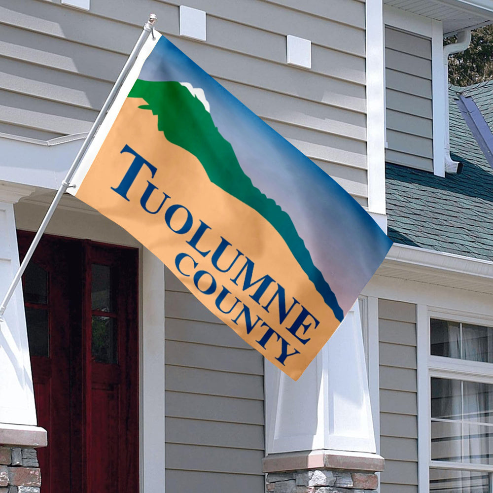 Tuolumne County, California Theme Flag: 3x5ft Man Cave California Regional Culture-Style Banner