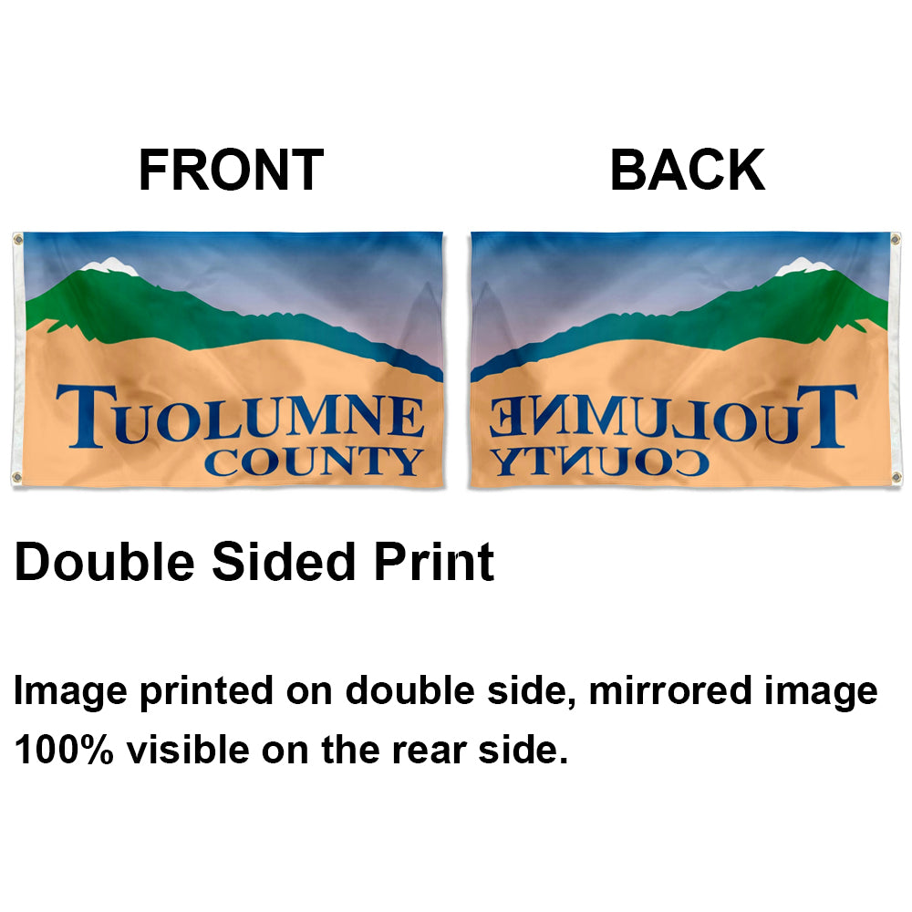 Tuolumne County, California Theme Flag: 3x5ft Man Cave California Regional Culture-Style Banner