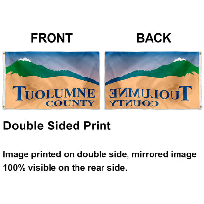 Tuolumne County, California Theme Flag: 3x5ft Man Cave California Regional Culture-Style Banner