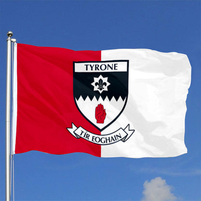 Tyrone County Coat of Arms Ireland flag 3x5ft banner man cave