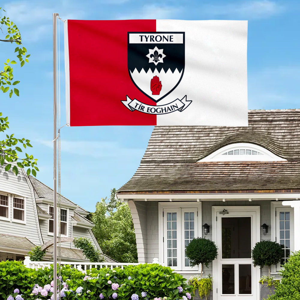 Tyrone County Coat of Arms Ireland flag 3x5ft banner man cave