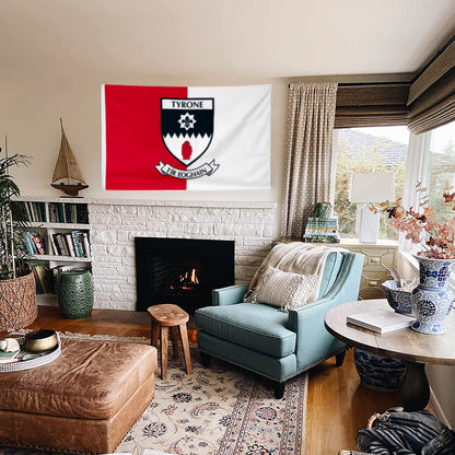 Tyrone County Coat of Arms Ireland flag 3x5ft banner man cave