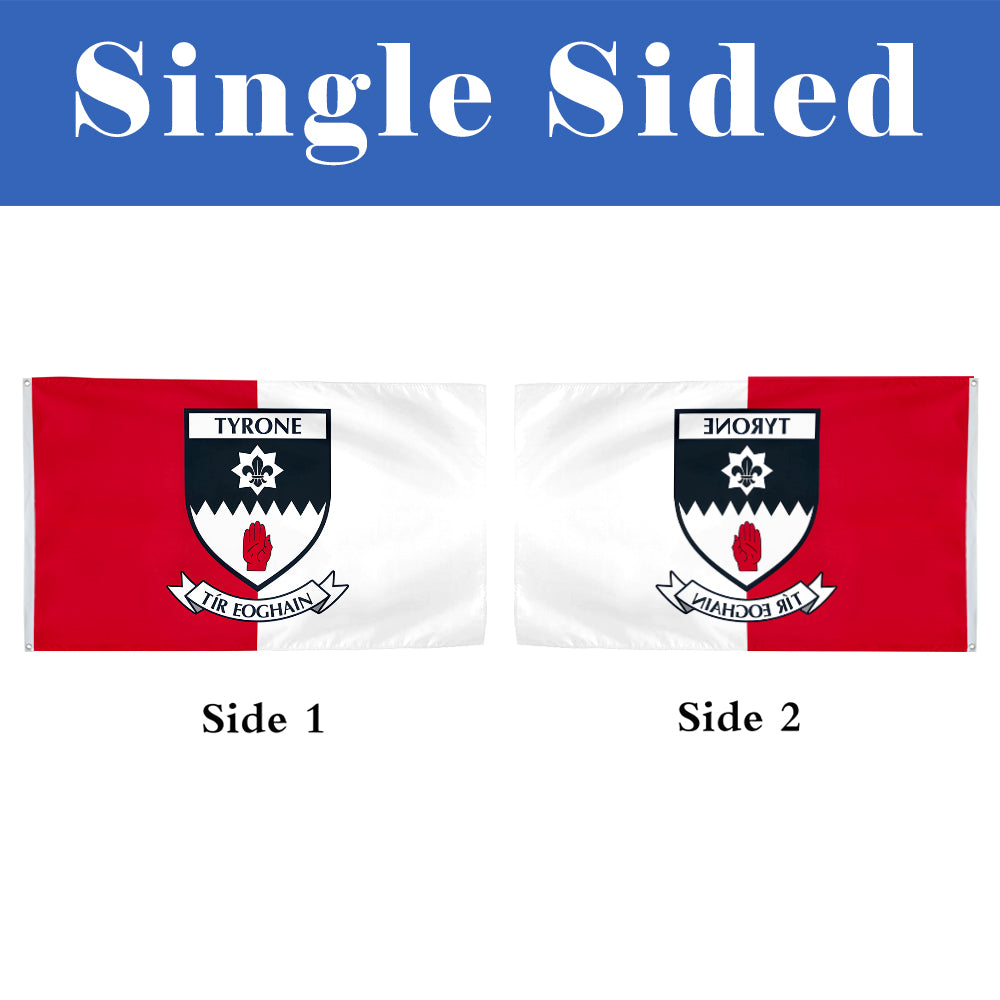 Tyrone County Coat of Arms Ireland flag 3x5ft banner man cave