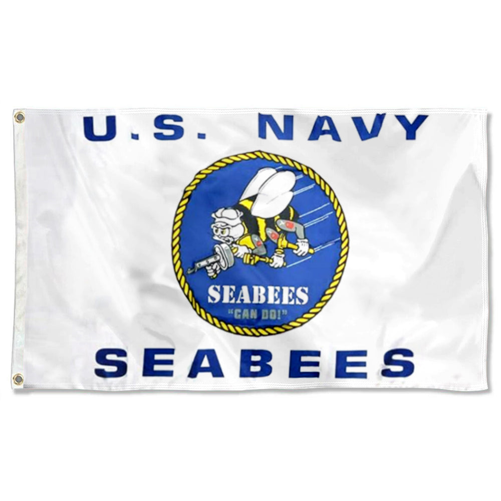 U.S. Navy Seabees flag 3x5ft banner man cave 3