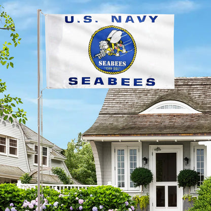 U.S. Navy Seabees flag 3x5ft banner man cave 3