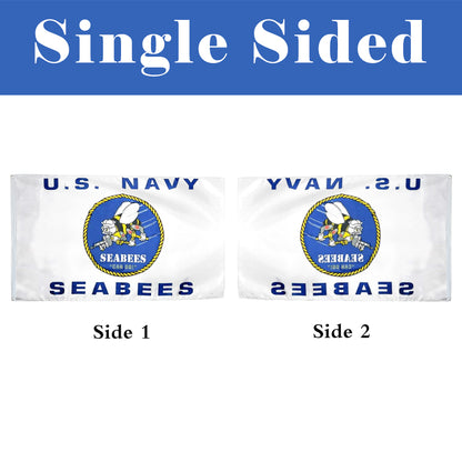 U.S. Navy Seabees flag 3x5ft banner man cave 3