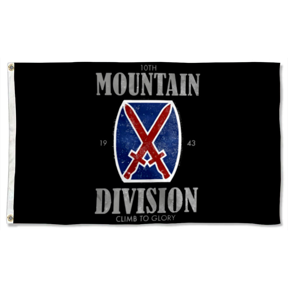 10th Mountain Division flag 3x5ft banner man cave 2
