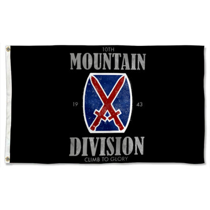 10th Mountain Division flag 3x5ft banner man cave 2