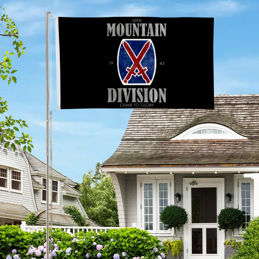 10th Mountain Division flag 3x5ft banner man cave 2
