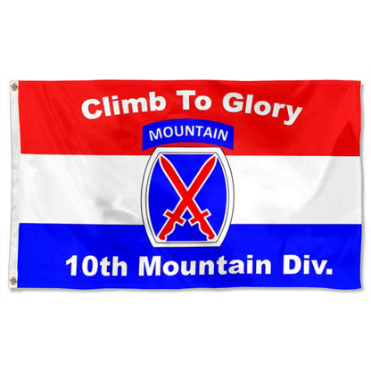10th Mountain Division flag 3x5ft banner man cave