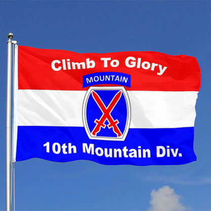 10th Mountain Division flag 3x5ft banner man cave