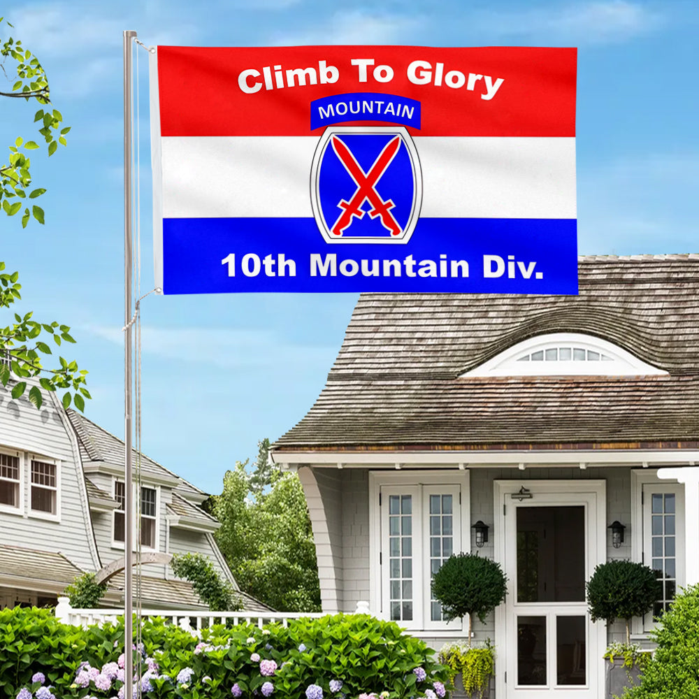 10th Mountain Division flag 3x5ft banner man cave