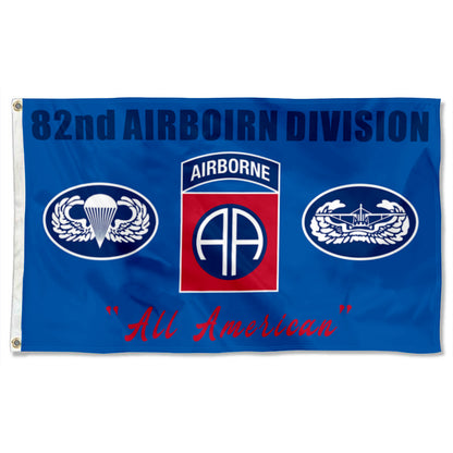 82nd Airborne Division Blue flag 3x5ft banner man cave