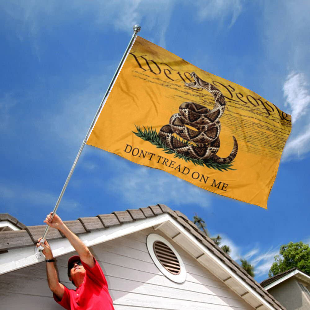 USA Live Snake Gadsden Dont Tread On Me We The People flag 3x5ft banner man cave