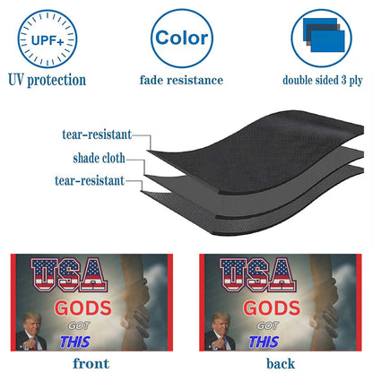 USA Gods Got This flag Trump MAGA trust God to save America flags 3x5ft banner man cave