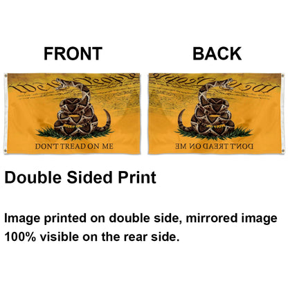 USA Live Snake Gadsden Dont Tread On Me We The People flag 3x5ft banner man cave