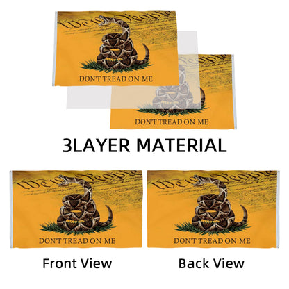 USA Live Snake Gadsden Dont Tread On Me We The People flag 3x5ft banner man cave