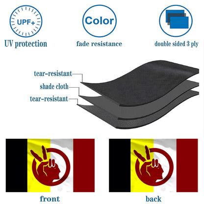 USA Native American Indian Movement flag 3x5ft banner man cave