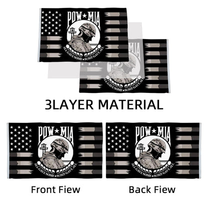USA POW MIA "All Gave Some Some Gave All" flag 3x5ft banner man cave