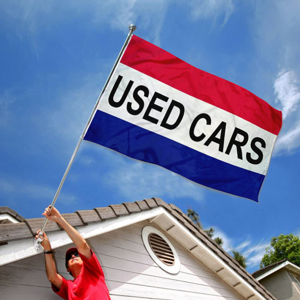 USED CARS flag 3x5ft banner man cave