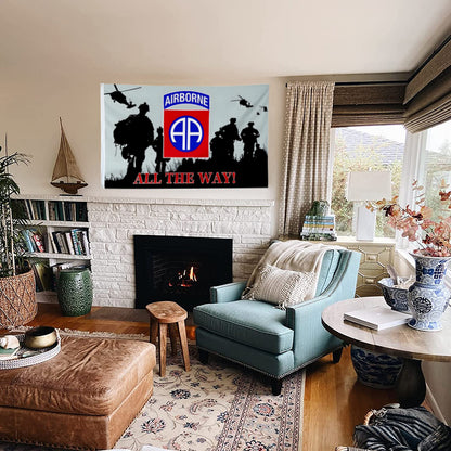 82nd Airborne Division flag 3x5ft banner man cave