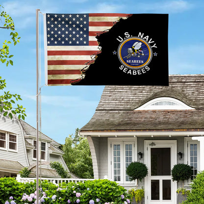 U.S. Navy Seabees flag 3x5ft banner man cave