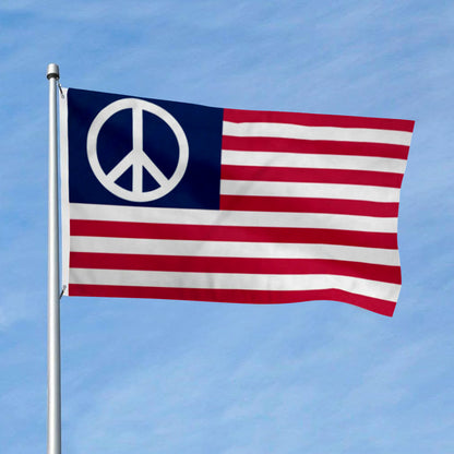 US Peace Sign flag 3x5ft banner man cave
