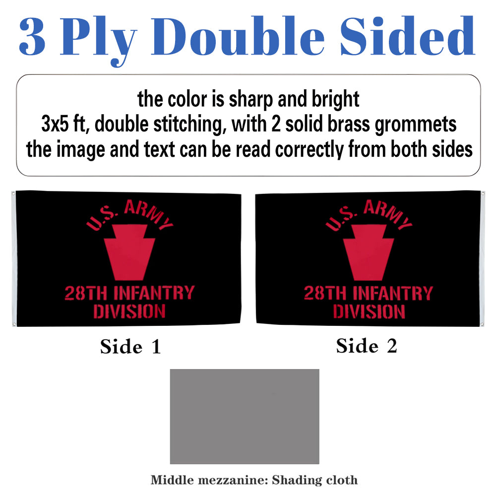 28th Infantry Division flag 3x5ft banner man cave