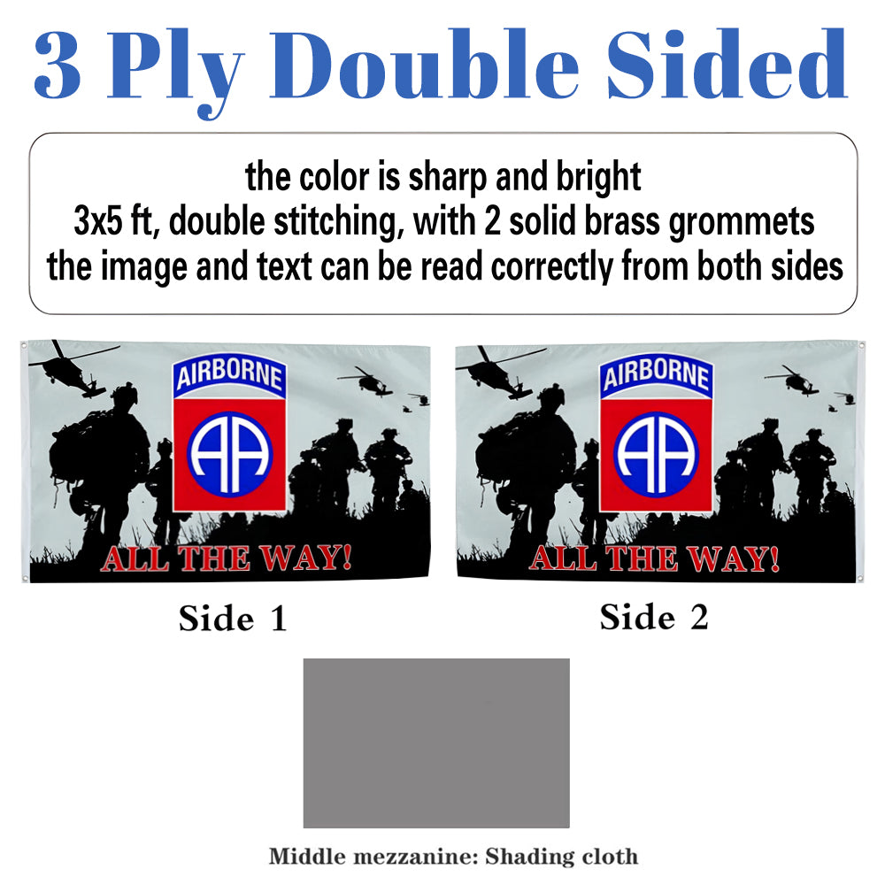 82nd Airborne Division flag 3x5ft banner man cave