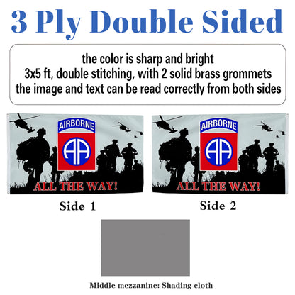 82nd Airborne Division flag 3x5ft banner man cave