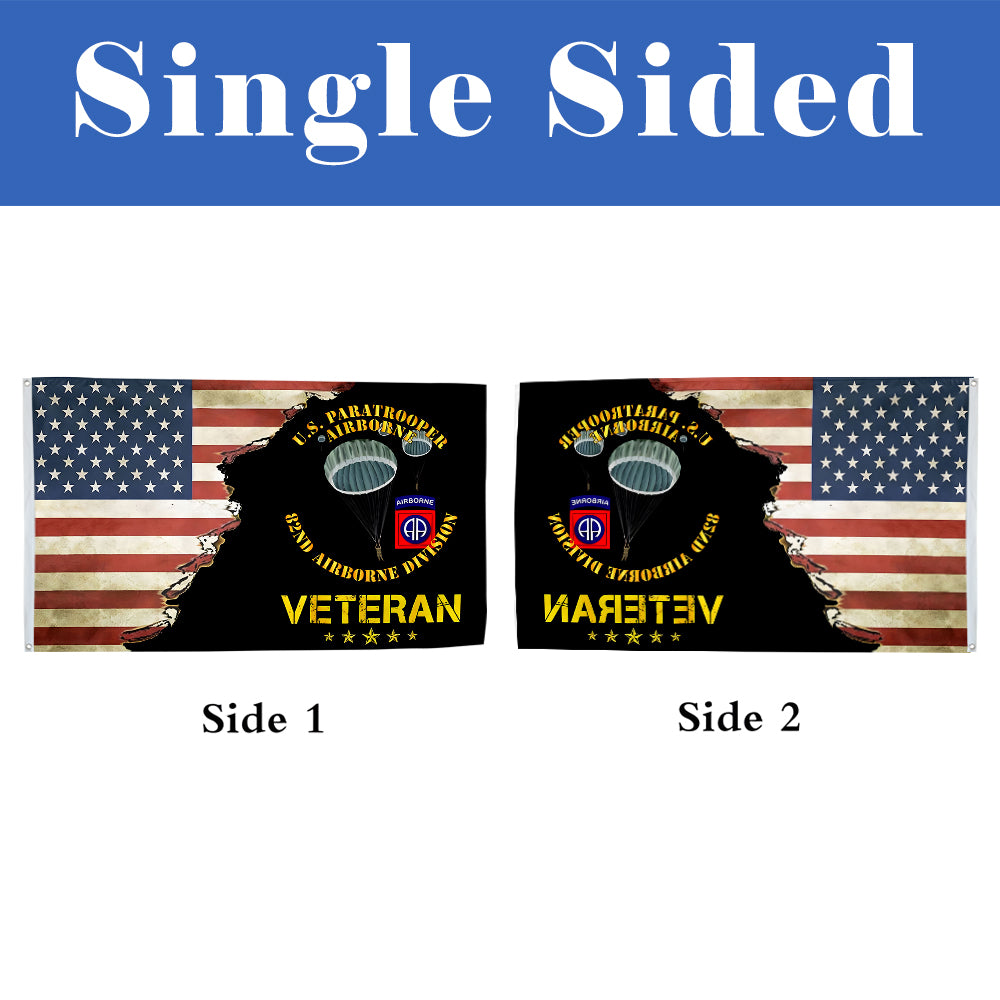 82nd Airborne Division Veteran flag 3x5ft banner man cave