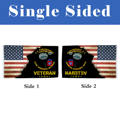 82nd Airborne Division Veteran flag 3x5ft banner man cave