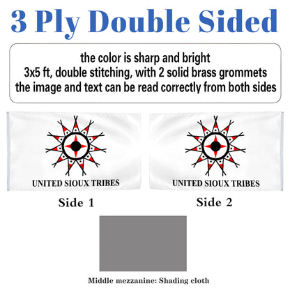 United Sioux Tribes flag 3x5ft banner man cave