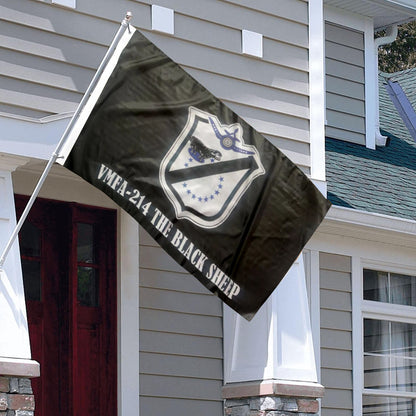 VFMA-214 , The Black Sheep flag 3x5ft banner man cave